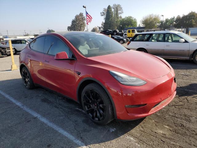 5YJYGDED7MF181395 - 2021 TESLA MODEL Y RED photo 4