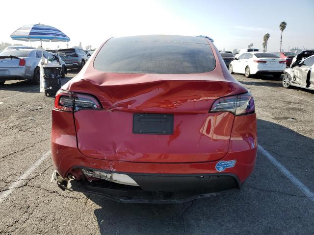5YJYGDED7MF181395 - 2021 TESLA MODEL Y RED photo 6