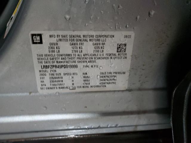 LRBFZPR49PD019999 - 2023 BUICK ENVISION ESSENCE ნაცრისფერი ფოტო 13