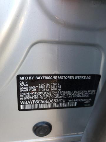WBAYF8C56ED653615 - 2014 BMW 750 LXI GRAY photo 12