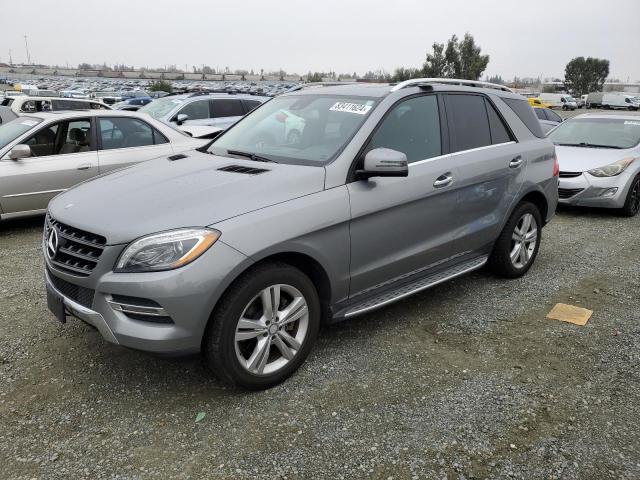4JGDA5HB7EA379027 - 2014 MERCEDES-BENZ ML 350 4MATIC GRAY photo 1