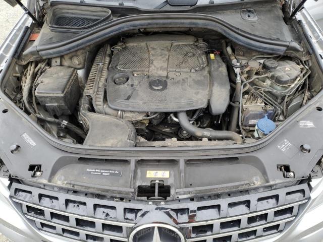 4JGDA5HB7EA379027 - 2014 MERCEDES-BENZ ML 350 4MATIC GRAY photo 12