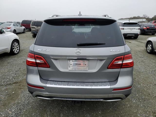 4JGDA5HB7EA379027 - 2014 MERCEDES-BENZ ML 350 4MATIC GRAY photo 6