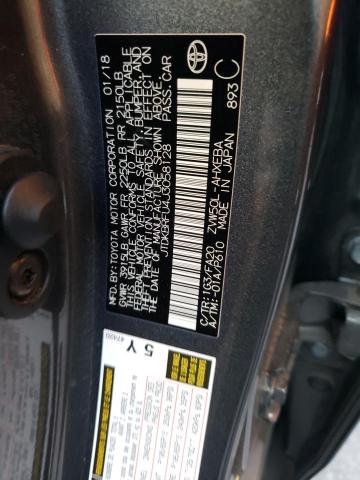 JTDKBRFU4J3058128 - 2018 TOYOTA PRIUS GRAY photo 12