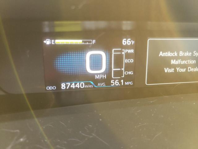 JTDKBRFU4J3058128 - 2018 TOYOTA PRIUS GRAY photo 9