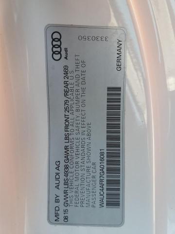 WAUC4AFR7GA016081 - 2016 AUDI S5 PREMIUM PLUS თეთრი ფოტო 13