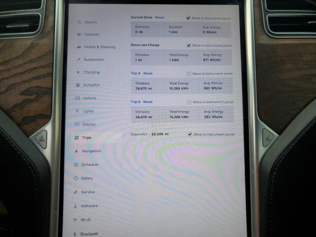 5YJSA1E25HF224349 - 2017 TESLA MODEL S BLACK photo 9