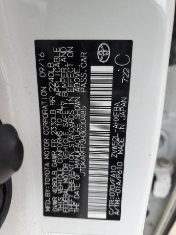 JTDKARFP3H3000485 - 2017 TOYOTA PRIUS PRIM WHITE photo 12