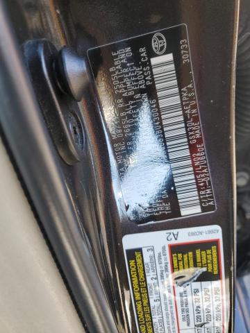 4T1BK3DB3BU430046 - 2011 TOYOTA AVALON BASE 黑色 照片 12