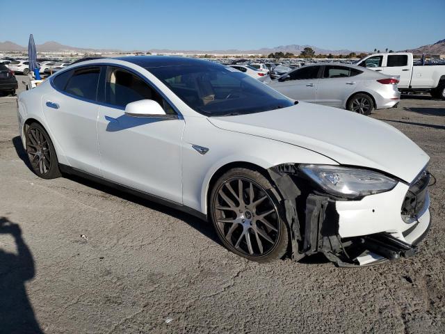 5YJSA1H28EFP68397 - 2014 TESLA MODEL S WHITE photo 4