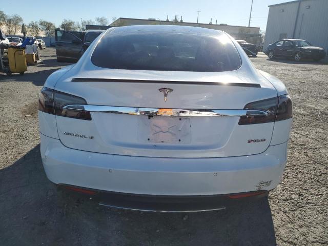 5YJSA1H28EFP68397 - 2014 TESLA MODEL S WHITE photo 6