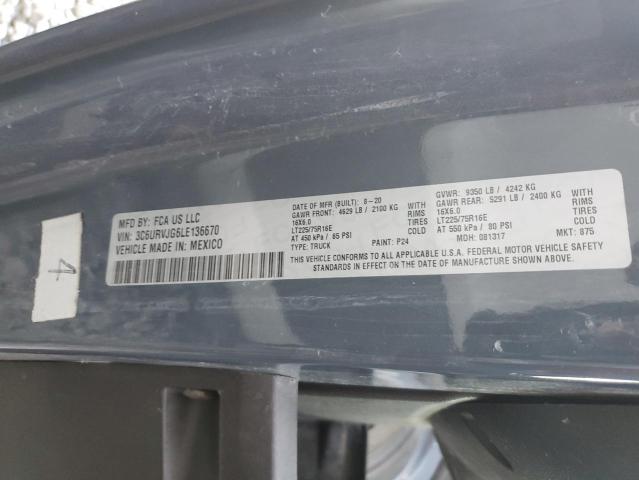 3C6URVJG6LE136670 - 2020 RAM PROMASTER 3500 HIGH Mavi foto 14