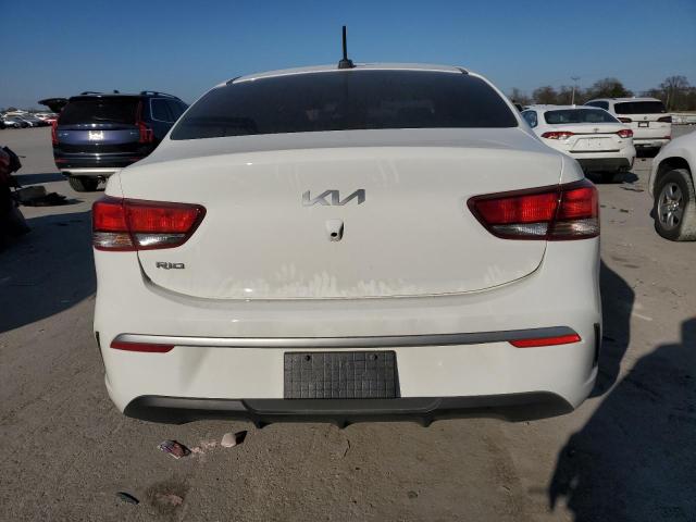 3KPA24AD5PE520378 - 2023 KIA RIO LX WHITE photo 6