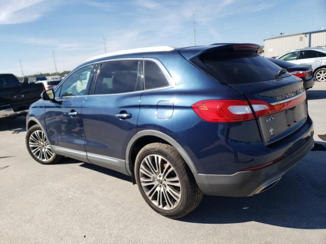 2LMPJ6LRXHBL12717 - 2017 LINCOLN MKX RESERVE Blau Foto 2
