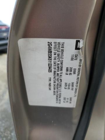 2G4WB55K611224435 - 2001 BUICK REGAL LS 棕色 照片 12