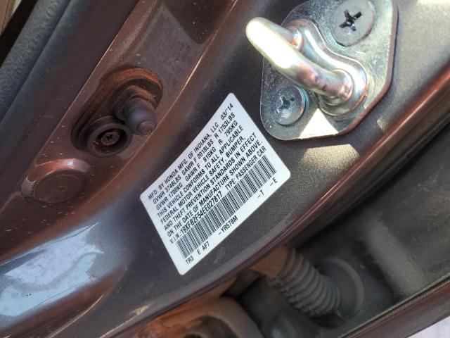 19XFB2F54EE027817 - 2014 HONDA CIVIC LX GRAY photo 12