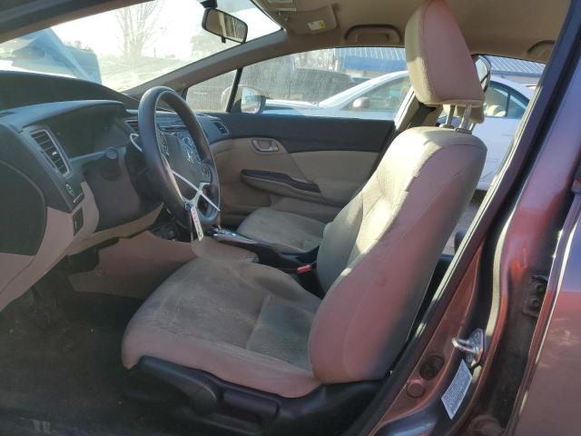 19XFB2F54EE027817 - 2014 HONDA CIVIC LX GRAY photo 7