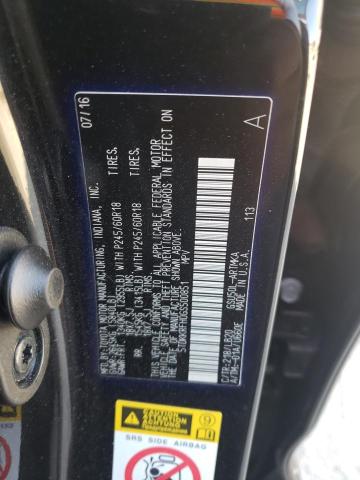 5TDKKRFH0GS500851 - 2016 TOYOTA HIGHLANDER XLE BLACK photo 13