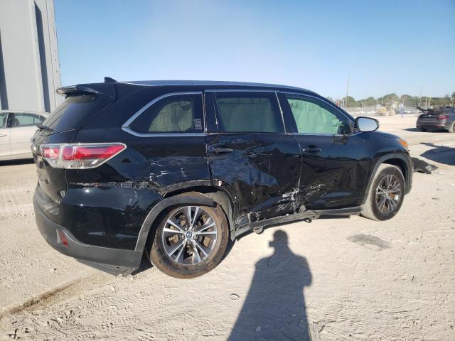 5TDKKRFH0GS500851 - 2016 TOYOTA HIGHLANDER XLE BLACK photo 3