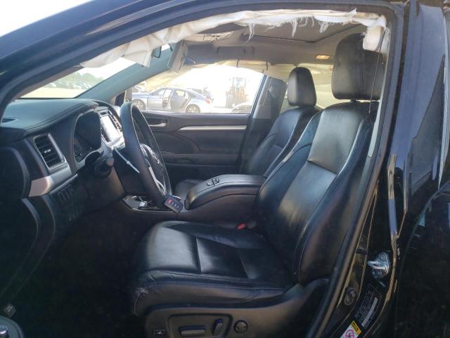 5TDKKRFH0GS500851 - 2016 TOYOTA HIGHLANDER XLE BLACK photo 7