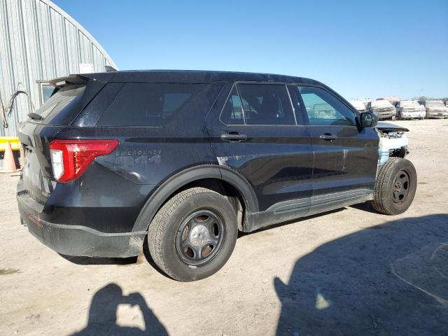 1FM5K8AB5MGA42378 - 2021 FORD EXPLORER POLICE INTERCEPTOR 黑色 照片 3
