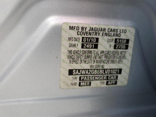 SAJWA2GB6BLV01021 - 2011 JAGUAR XJL GRAY photo 13