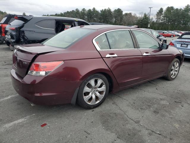 1HGCP36898A040348 - 2008 HONDA ACCORD EXL RED photo 3