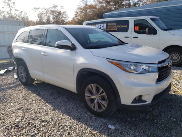 5TDKKRFH3FS107828 - 2015 TOYOTA HIGHLANDER XLE WHITE photo 4