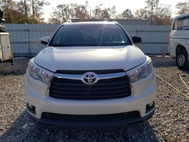 5TDKKRFH3FS107828 - 2015 TOYOTA HIGHLANDER XLE WHITE photo 5