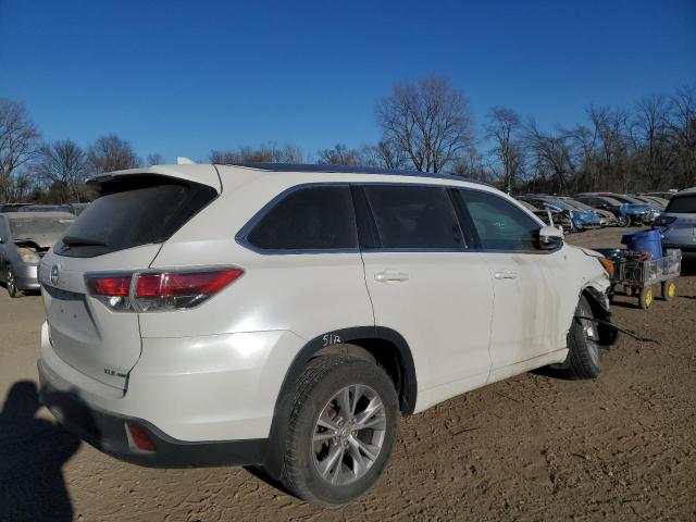 5TDJKRFH9FS162733 - 2015 TOYOTA HIGHLANDER XLE WHITE photo 3