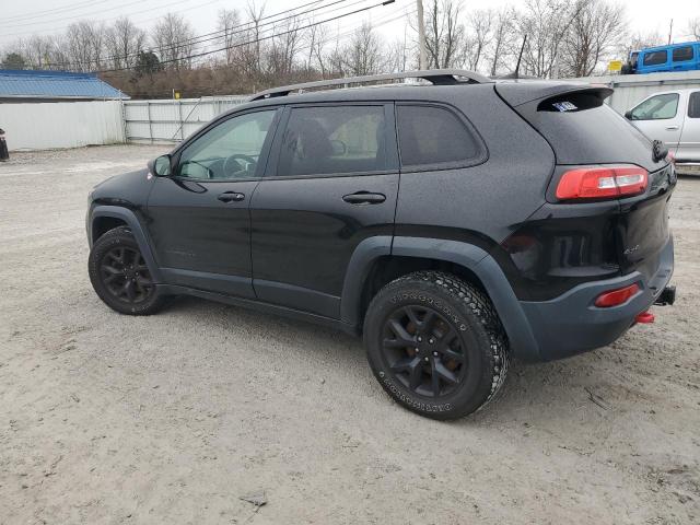 1C4PJMBS7GW215464 - 2016 JEEP CHEROKEE TRAILHAWK BLACK photo 2
