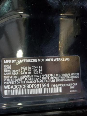 WBA3C3C58DF981594 - 2013 BMW 320 I XDRIVE BLACK photo 13