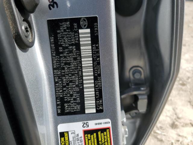 4T1G11AK2PU759717 - 2023 TOYOTA CAMRY SE NIGHT SHADE GRAY photo 12