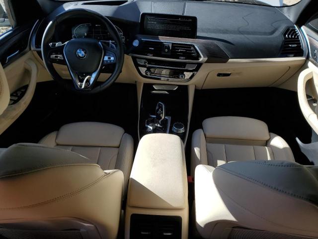 5UXTS1C07M9G53677 - 2021 BMW X3 XDRIVE30E Սպիտակ լուսանկար 8