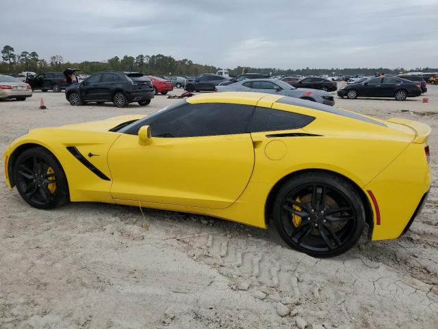 1G1YA2D7XK5122382 - 2019 CHEVROLET CORVETTE STINGRAY 1LT YELLOW photo 2