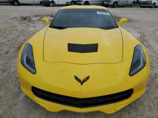1G1YA2D7XK5122382 - 2019 CHEVROLET CORVETTE STINGRAY 1LT YELLOW photo 5