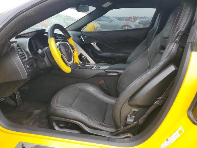 1G1YA2D7XK5122382 - 2019 CHEVROLET CORVETTE STINGRAY 1LT YELLOW photo 7