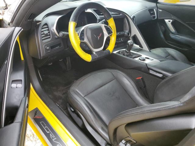 1G1YA2D7XK5122382 - 2019 CHEVROLET CORVETTE STINGRAY 1LT YELLOW photo 8