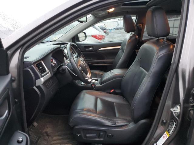 5TDJKRFH0FS096847 - 2015 TOYOTA HIGHLANDER XLE GRAY photo 7