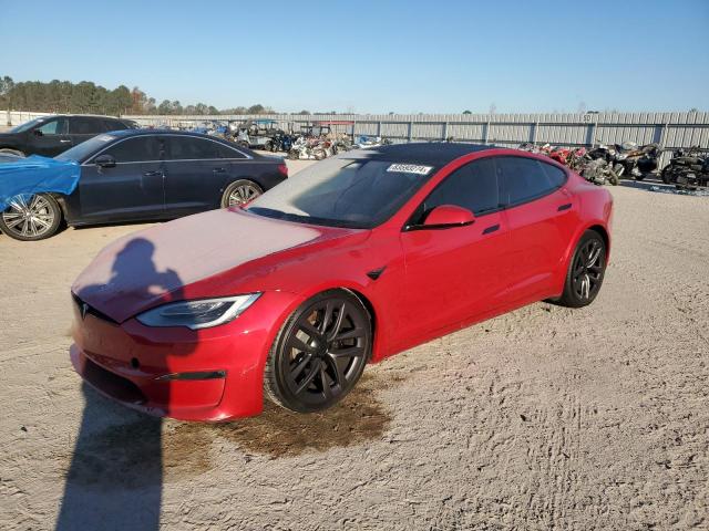 5YJSA1E51MF435472 - 2021 TESLA MODEL S RED photo 1