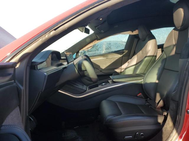 5YJSA1E51MF435472 - 2021 TESLA MODEL S RED photo 7