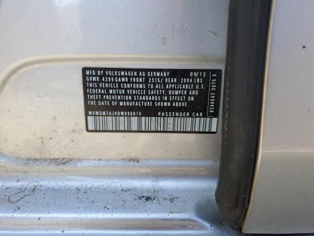 WVWDM7AJ4DW096014 - 2013 VOLKSWAGEN GOLF Gümüş foto 13