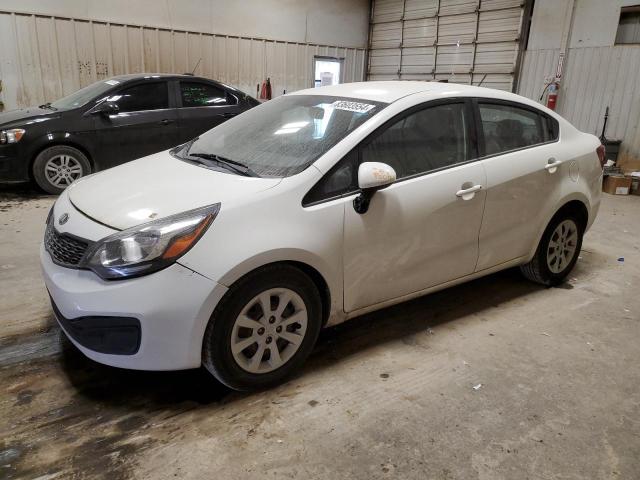 KNADM4A33E6348883 - 2014 KIA RIO LX WHITE photo 1