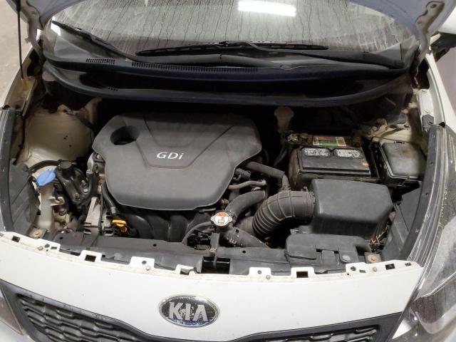 KNADM4A33E6348883 - 2014 KIA RIO LX WHITE photo 11