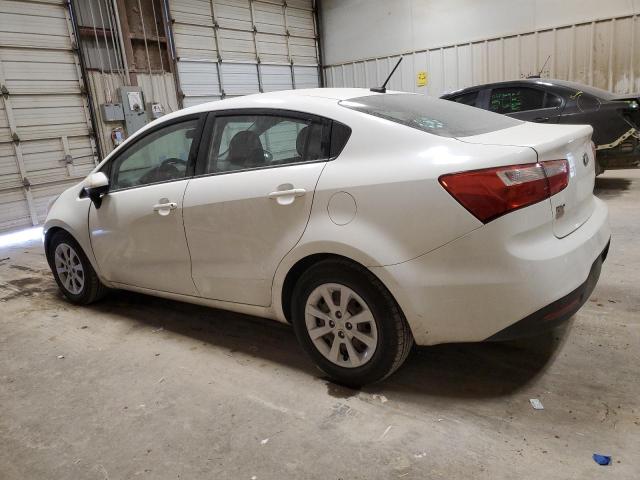 KNADM4A33E6348883 - 2014 KIA RIO LX WHITE photo 2