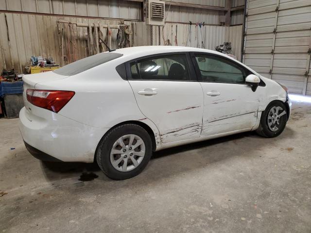 KNADM4A33E6348883 - 2014 KIA RIO LX WHITE photo 3