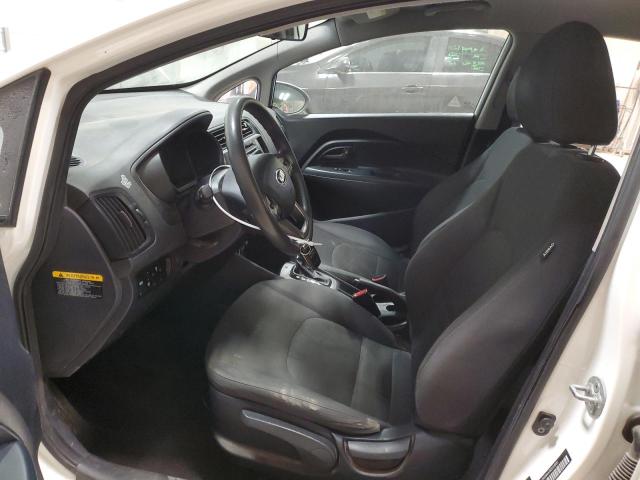 KNADM4A33E6348883 - 2014 KIA RIO LX WHITE photo 7