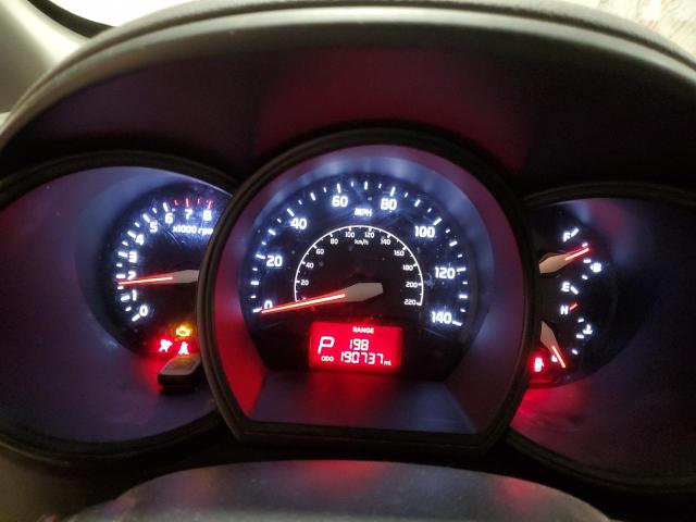KNADM4A33E6348883 - 2014 KIA RIO LX WHITE photo 9
