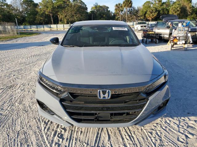 1HGCV3F24NA028038 - 2022 HONDA ACCORD HYBRID SPORT GRAY photo 5