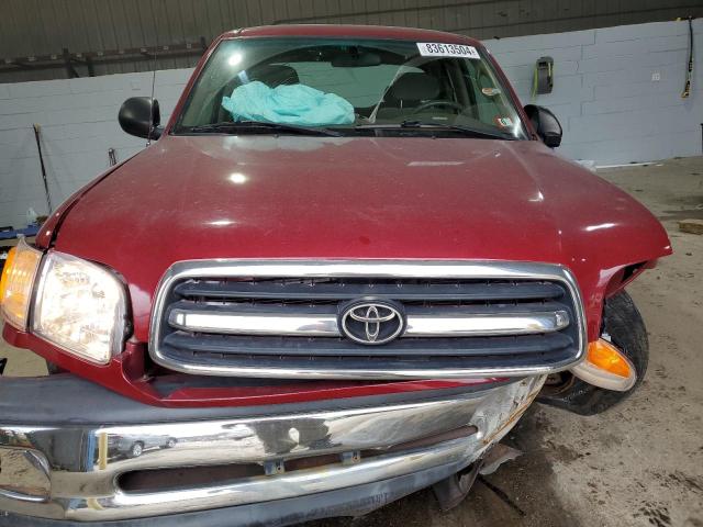 5TBRN34132S328311 - 2002 TOYOTA TUNDRA ACCESS CAB SR5 RED photo 5